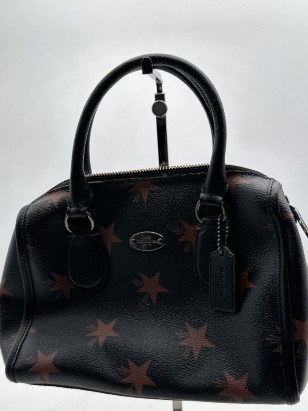 AUTHENTIC Coach Mini Bennett Satchel Crossbody Star Canyon Print + COA Included